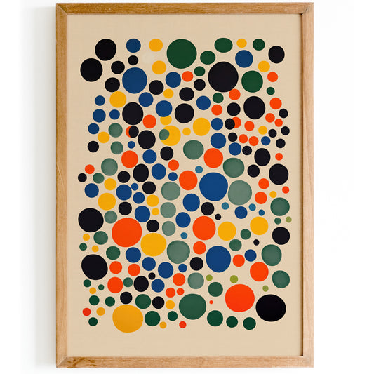 Polka Dots - Mid-Century Modern Wall Art