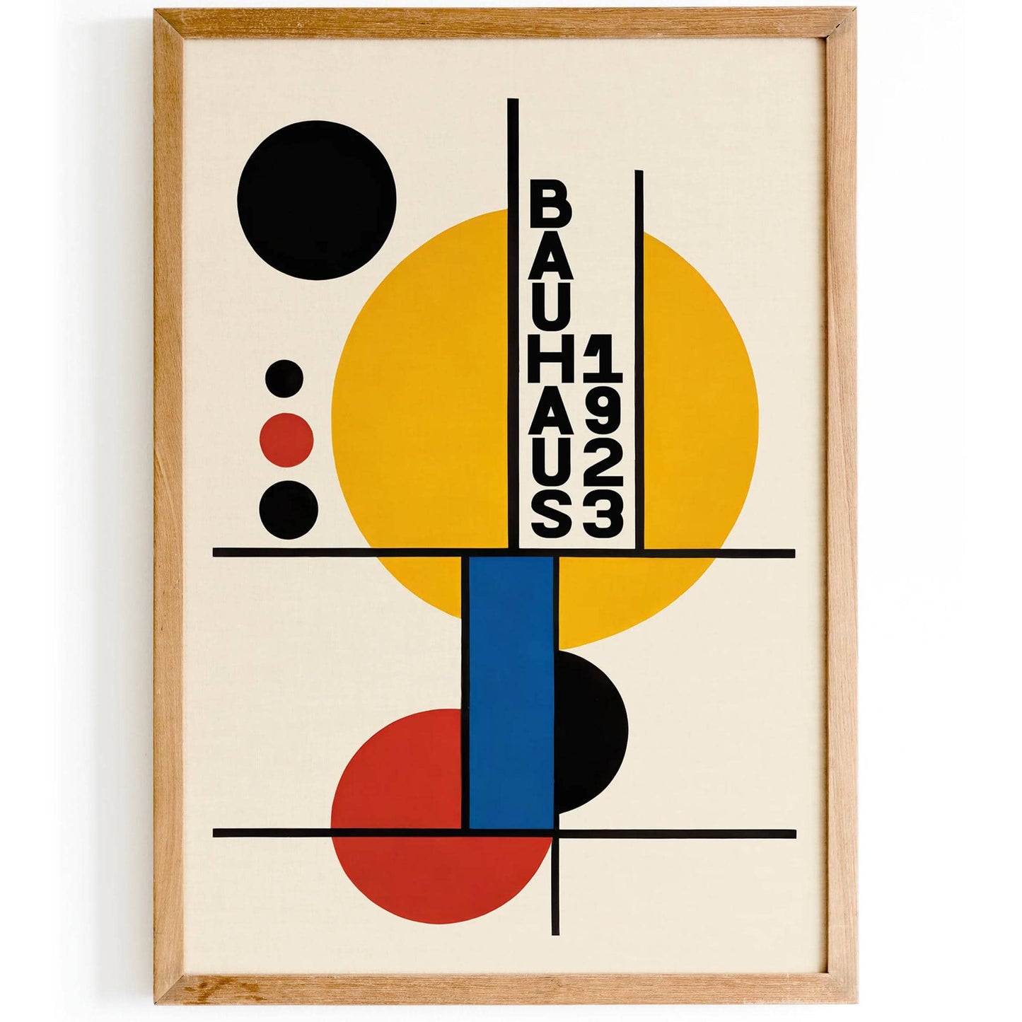 Bauhaus 1923 Geometric Shapes Poster