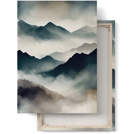 Mountain Peaks - Elegant Canvas Print