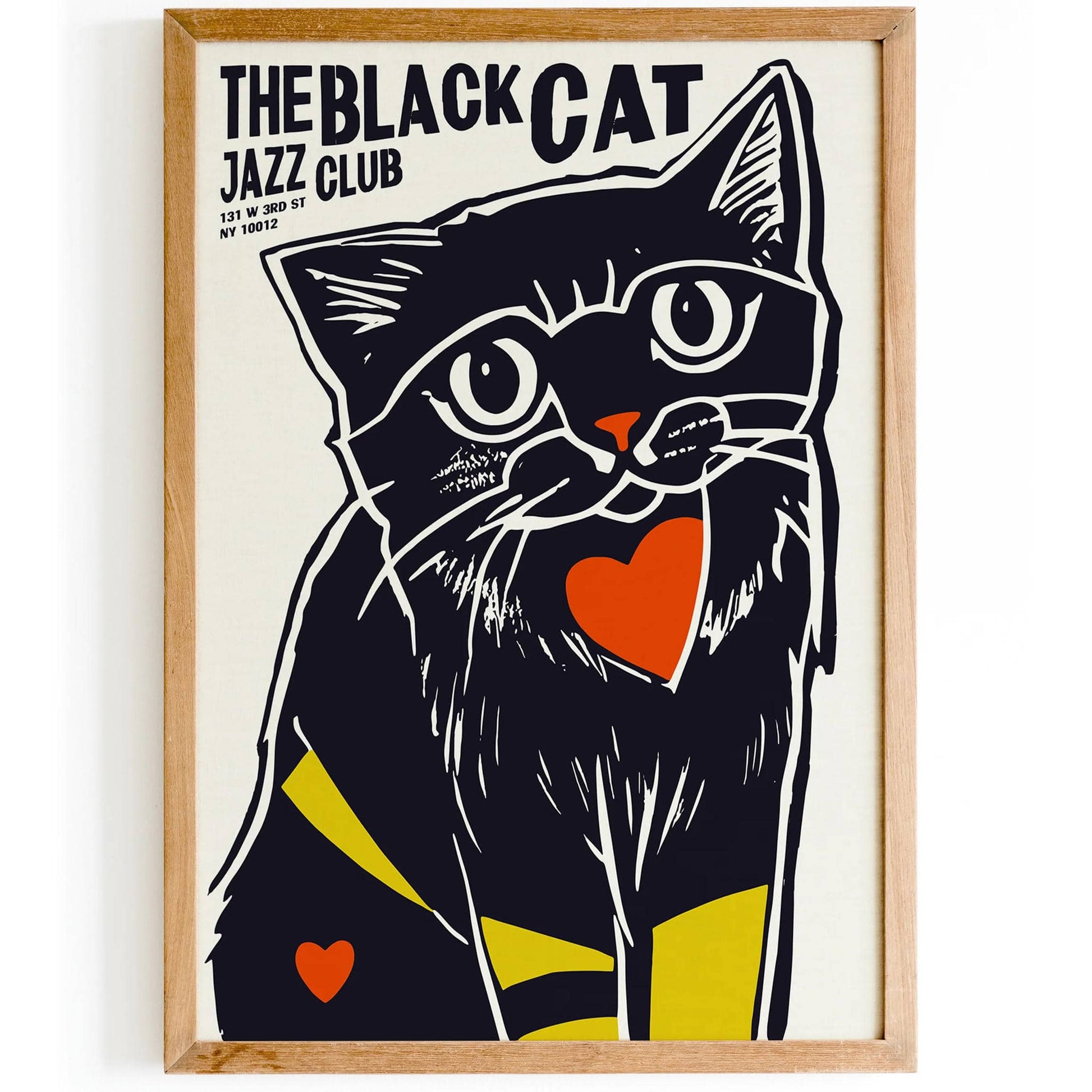 The Black Cat Jazz Club Retro Music Poster - HypeSheriff