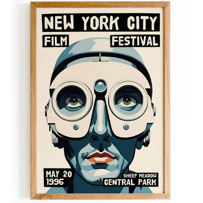 NYC Film Festival Robot Face Poster