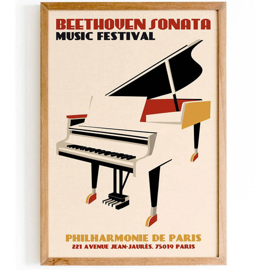 Philharmonie Music Poster Print