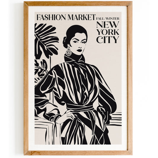 Fashion Market NYC Art Print