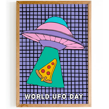 World UFO Day Cute Poster