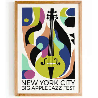 New York City Big Apple Jazz Fest Art Print