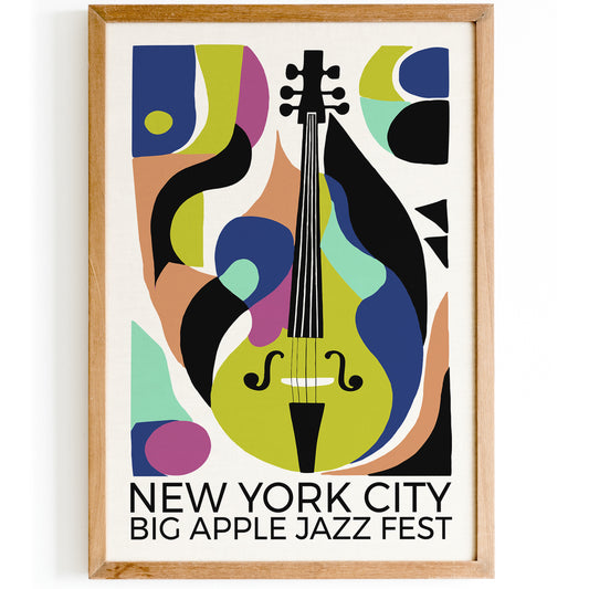 New York City Big Apple Jazz Fest Art Print