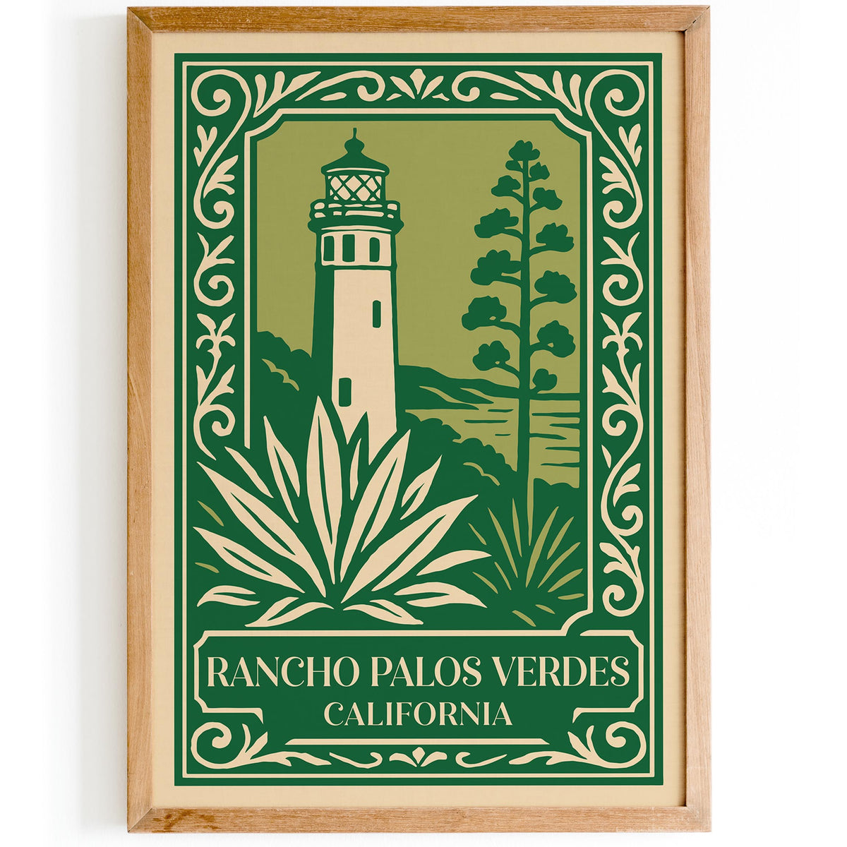 Rancho Palos Verdes California Travel Poster
