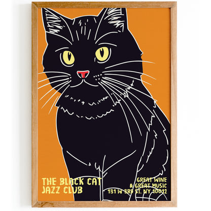 The Black Cat Jazz Club Poster