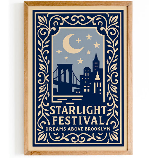 Starlight Festival Poster - Dreams Above Brooklyn Print
