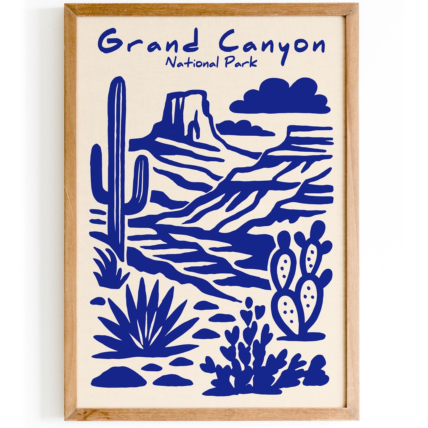 Grand Canyon Poster - Arizona Blue National Park Art
