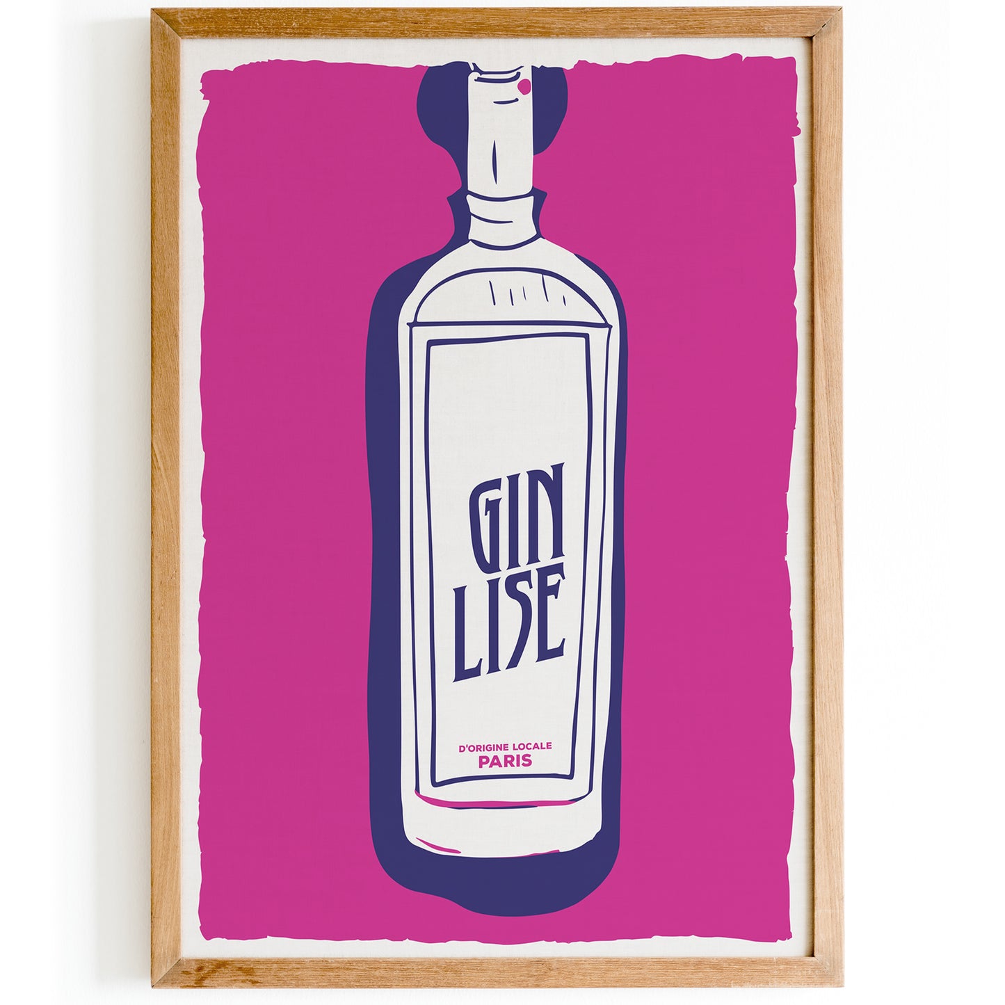 Retro Gin Lise Paris Poster