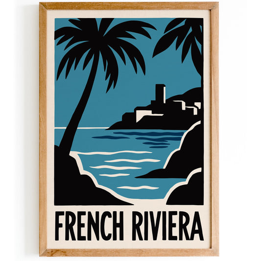 French Riviera Travel Poster