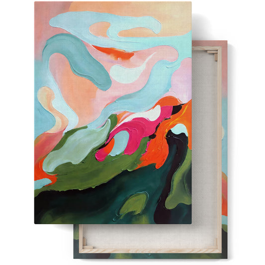 Abstract Colorful Scenery Canvas Art