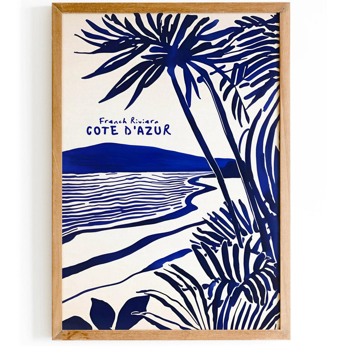French Riviera Indigo Blue Poster – HypeSheriff