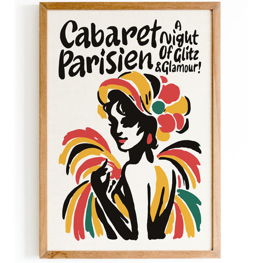 Paris Cabaret Glam Poster