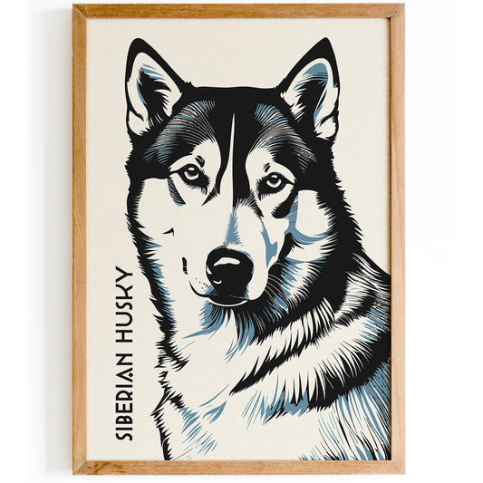 Husky Dog Fine Art Poster