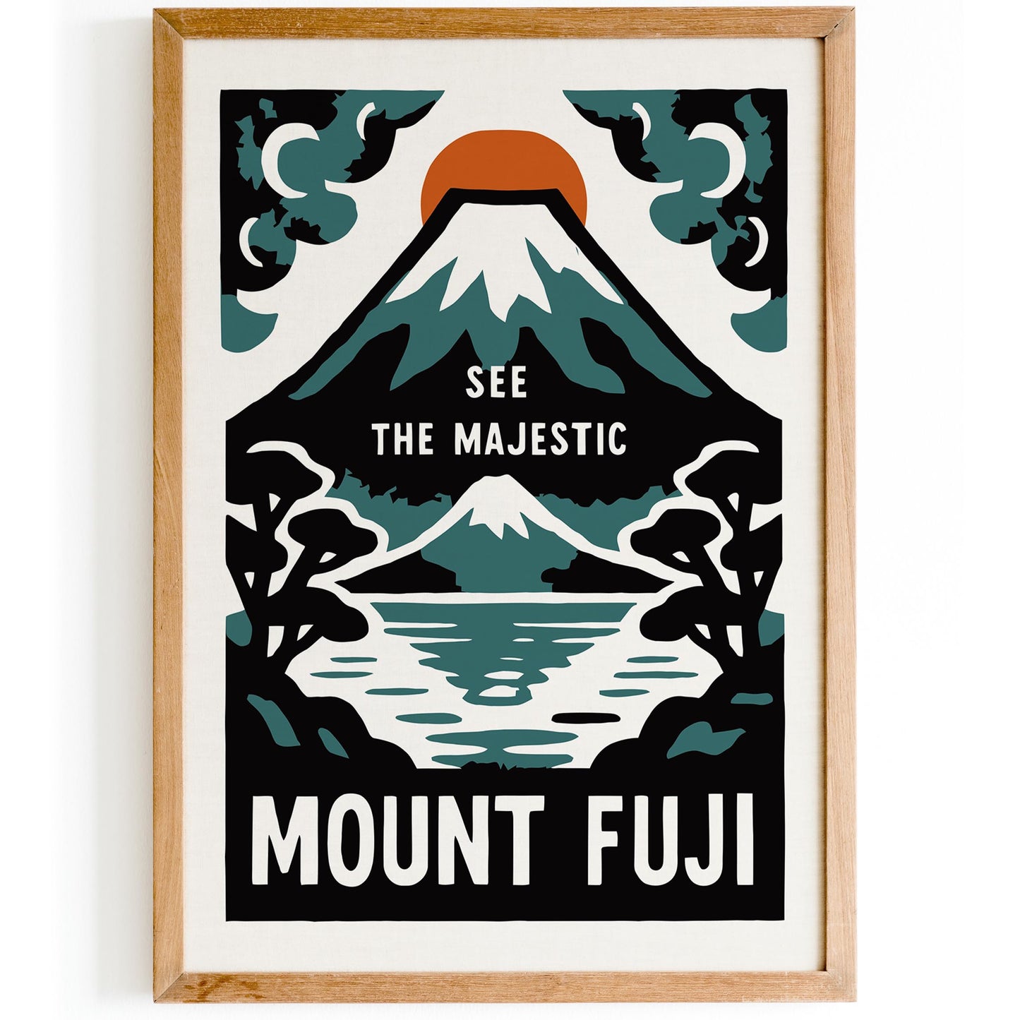 Mount Fuji Travel Poster Print