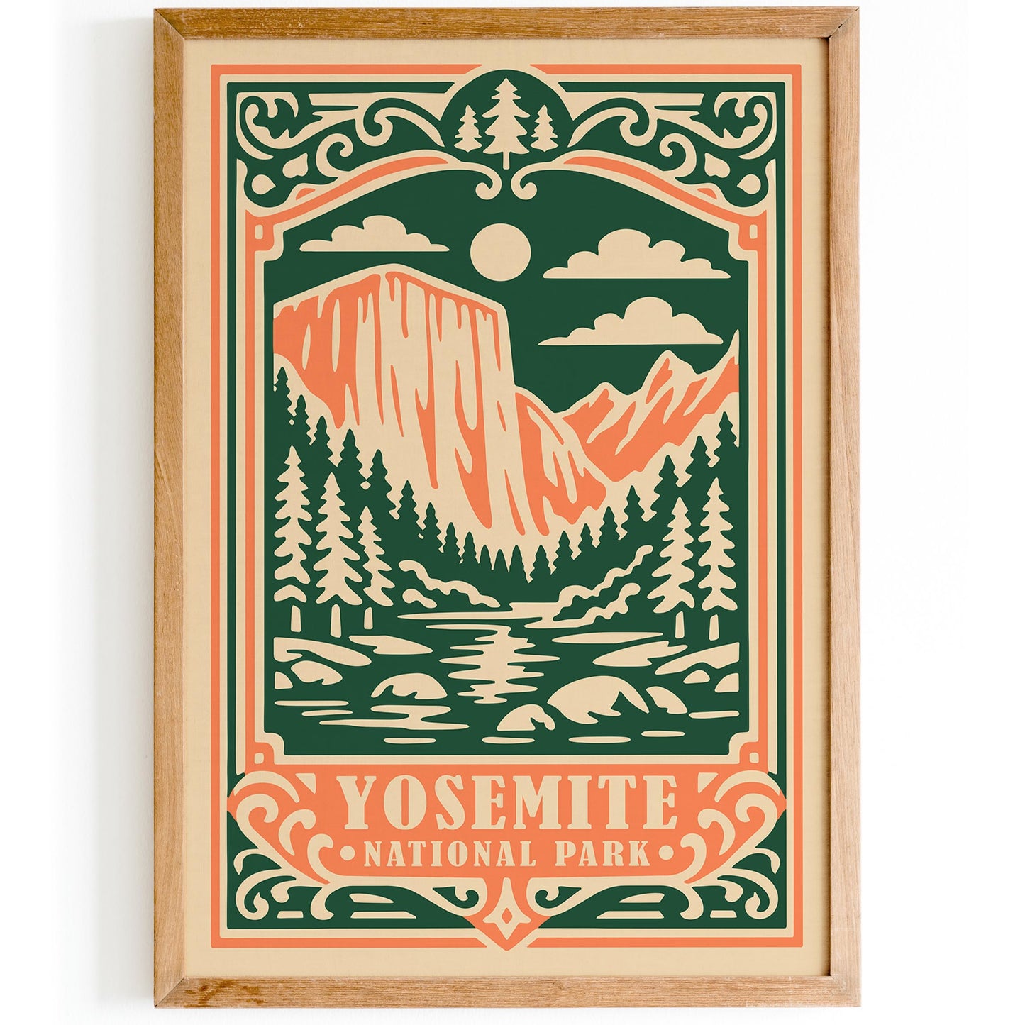 Yosemite National Park Poster - Vintage National Park Wall Art