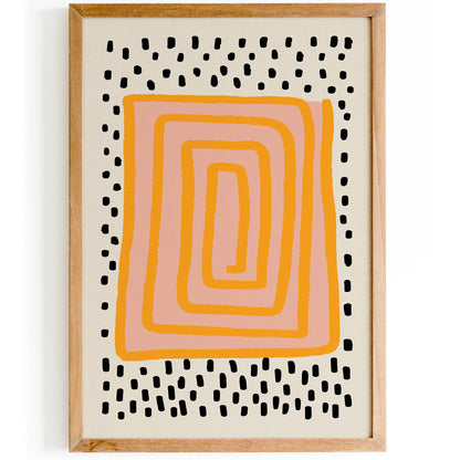 Abstract Maze Wall Art