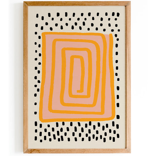 Abstract Maze Wall Art