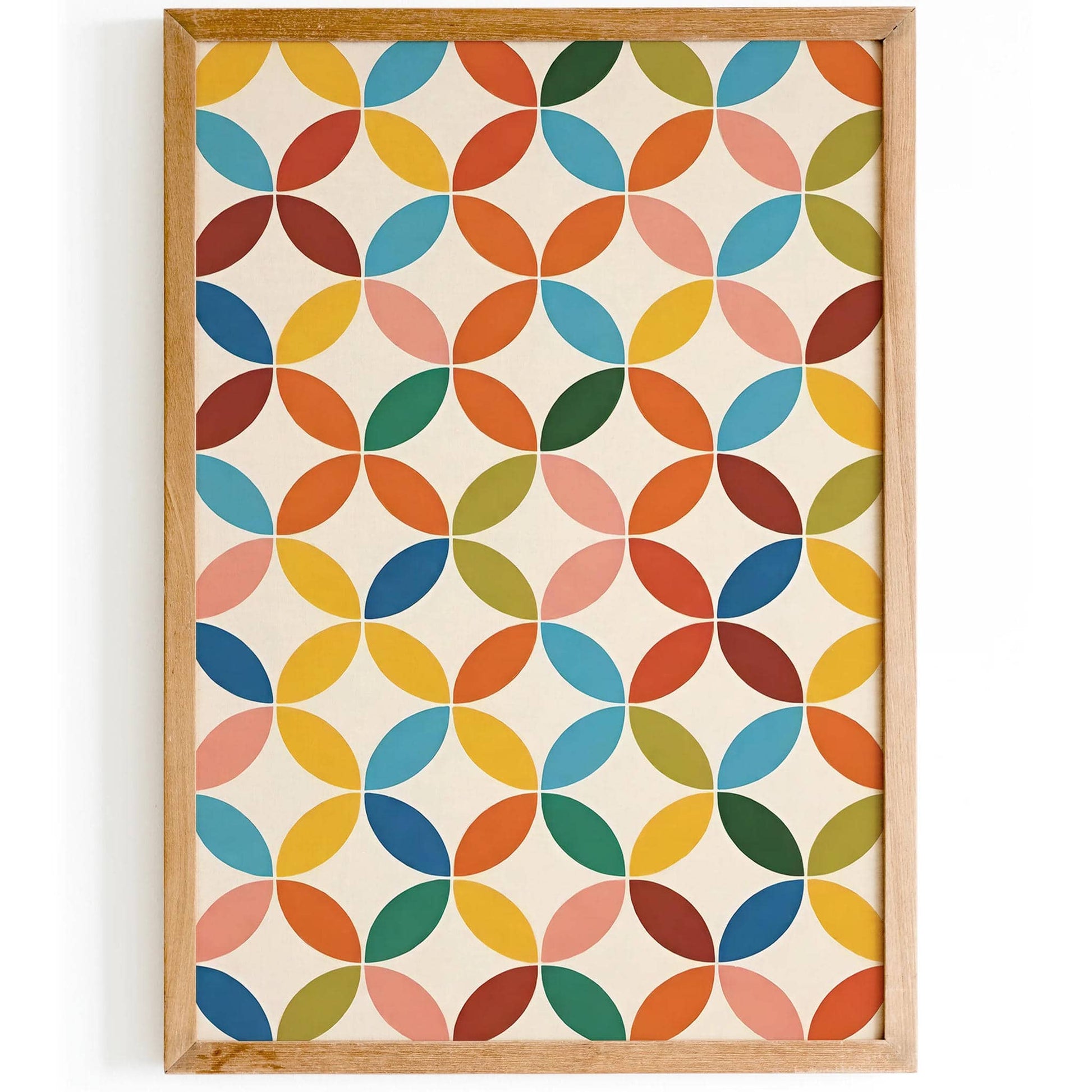 Mid Century Modern Colorful Pattern Poster - HypeSheriff