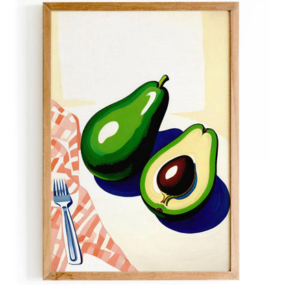 Avocado Love Vibrant Kitchen Art Print