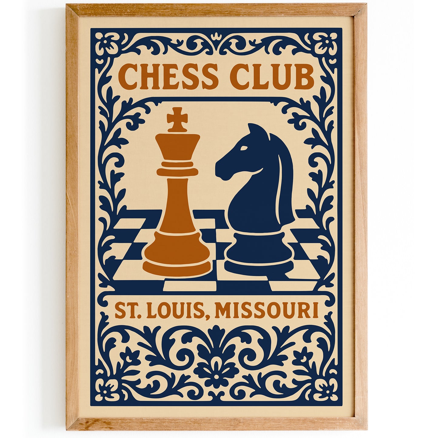 St. Louis Chess Club Poster - Missouri Chess Wall Art