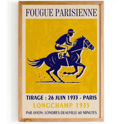 French Horseracing Poster