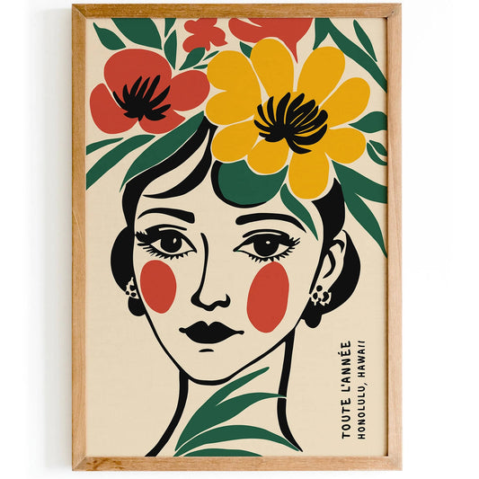 Hawaiian Beauty Poster