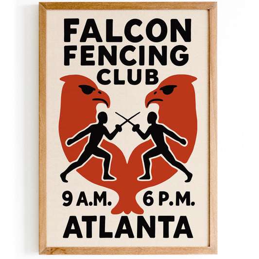 Falcon Fencing Club Poster