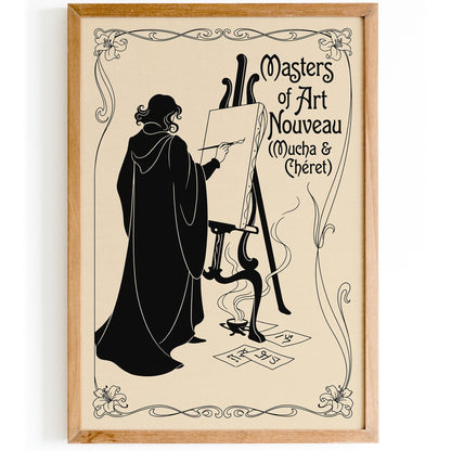 Mucha & Chéret Art Nouveau Poster