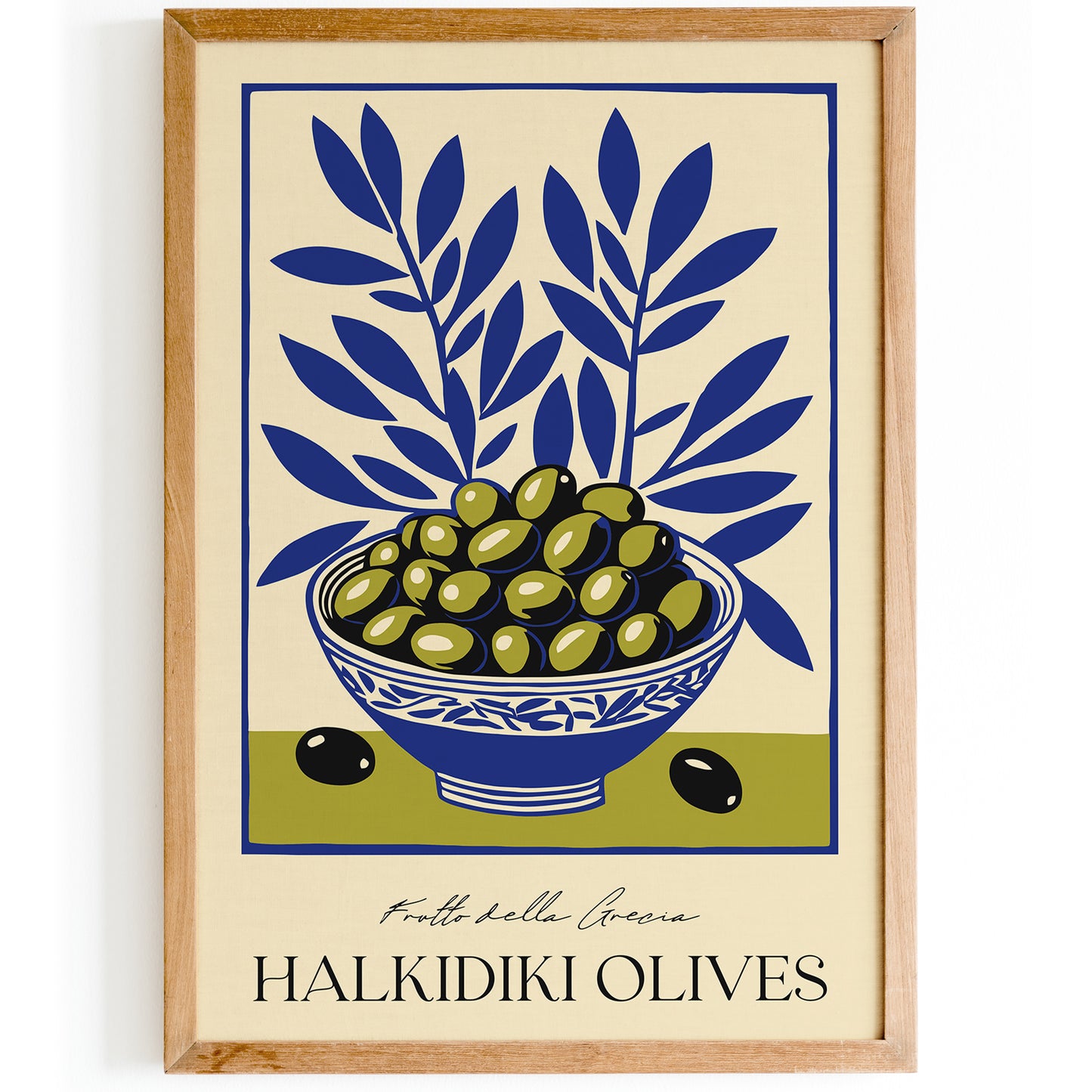 Frutta della Grecia Olives Art Print