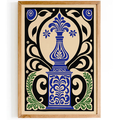 Oriental Perfume Bottle Art Print Poster