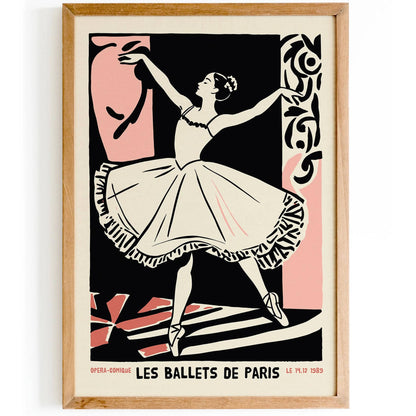 Les Ballets De Paris Vintage Poster
