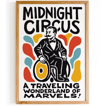 Midnight Circus Retro Show Poster