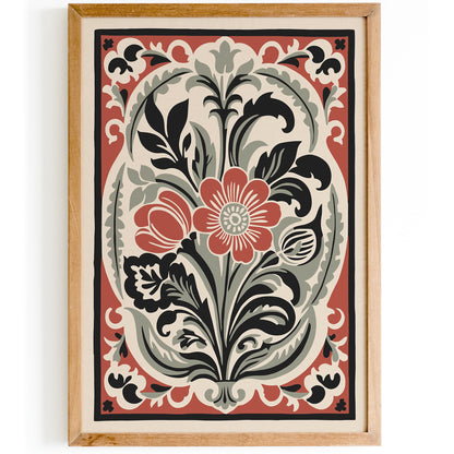 Rococo Revival Floral Elegant Print