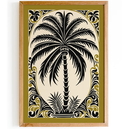 Bohemian Palm Tree Art Print