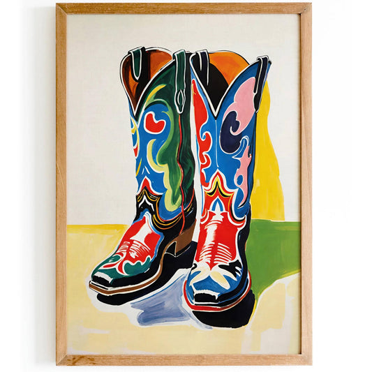 Pop Art Cowboy Boots