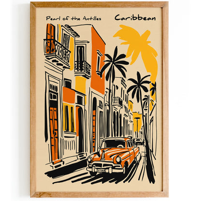 Havana Cuba Poster - Vintage Travel Wall Art