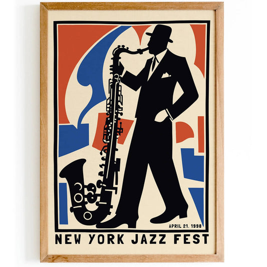 New York Jazz Fest Retro Poster