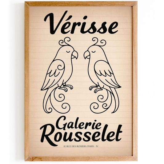 Two Parrots - Galerie Rousselet French Home Decor Wall Art Print