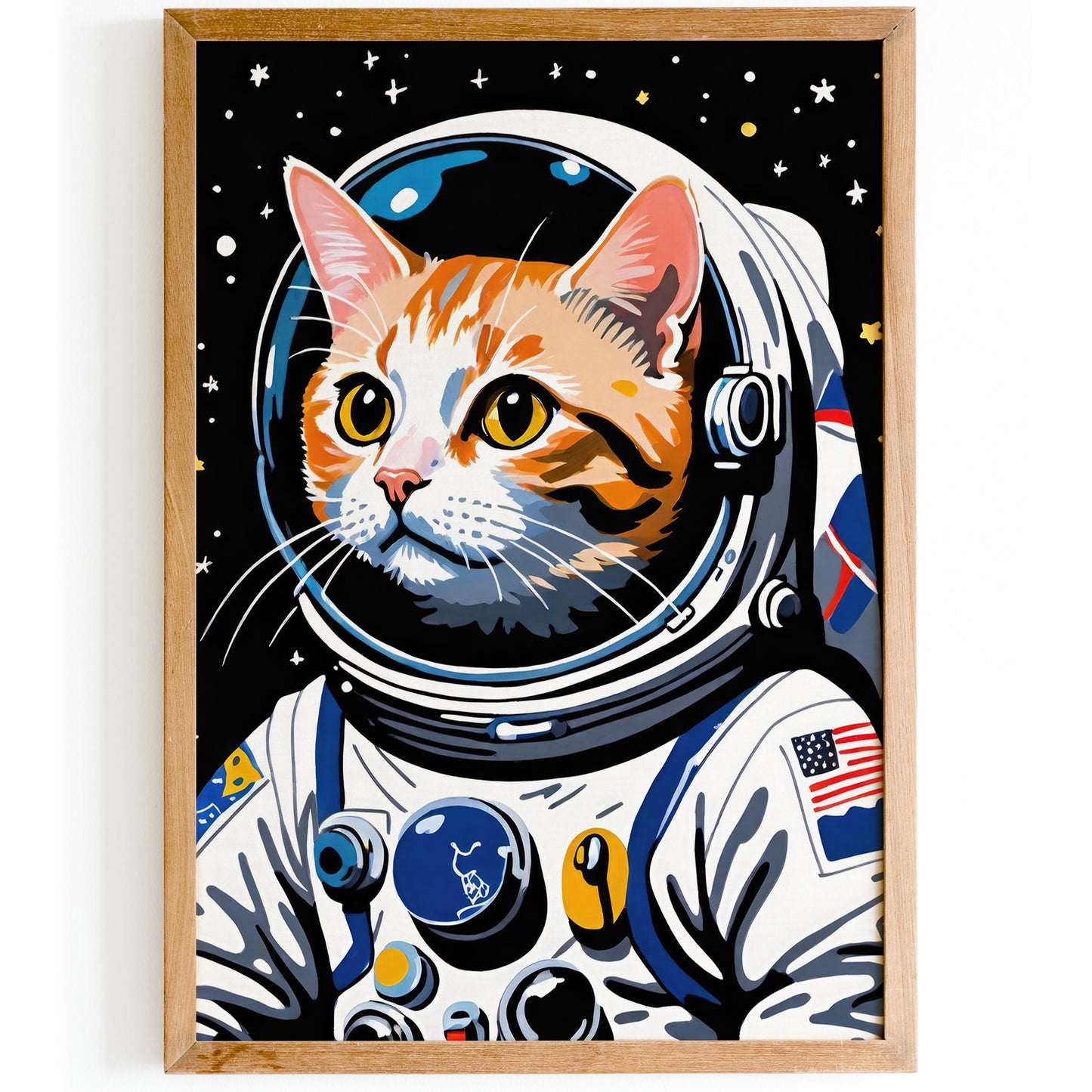 Cat Astronaut Cute Space Cat Poster