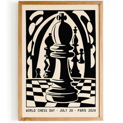 Paris 2024 World Chess Day Poster