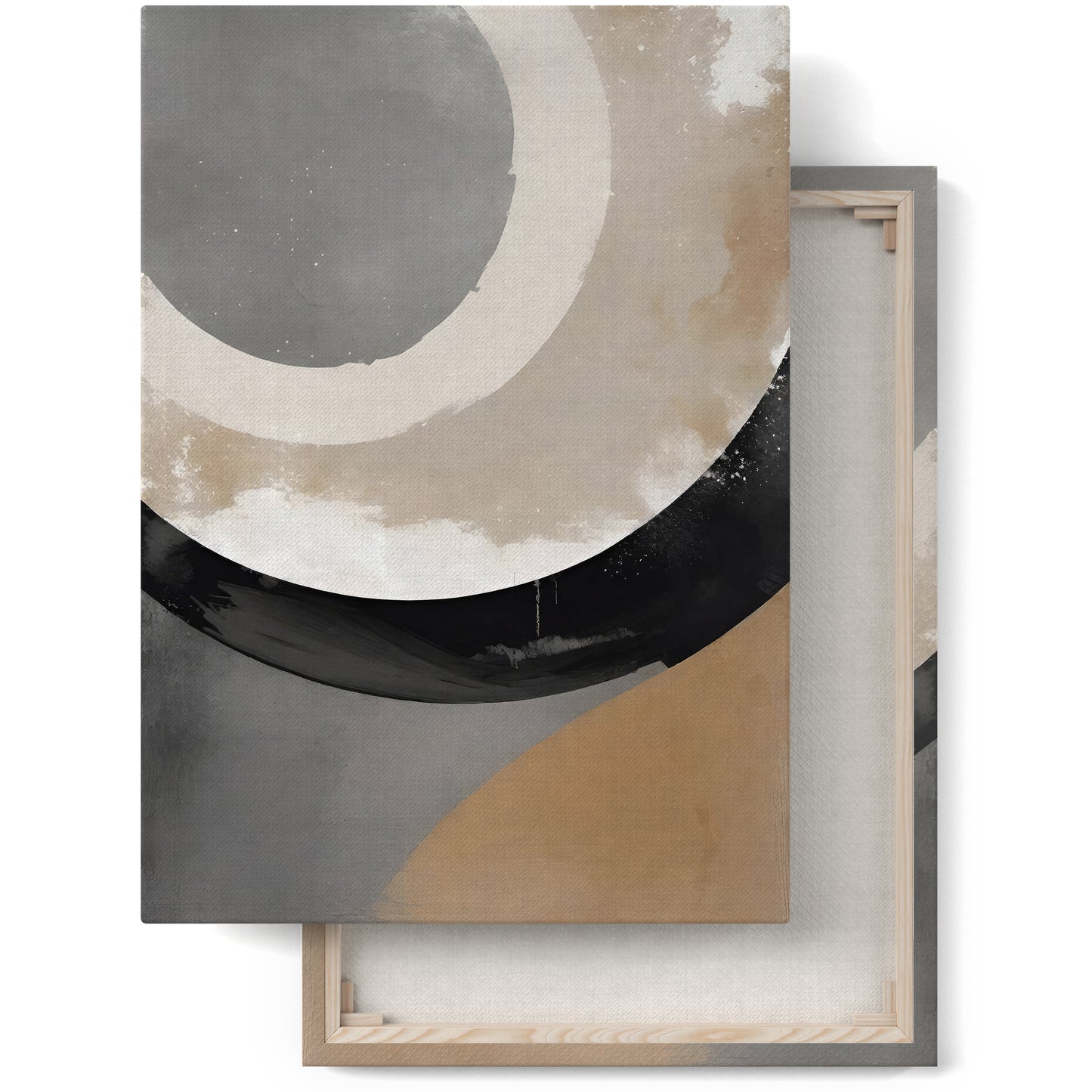Neutral Tones Modern Abstract Canvas Print