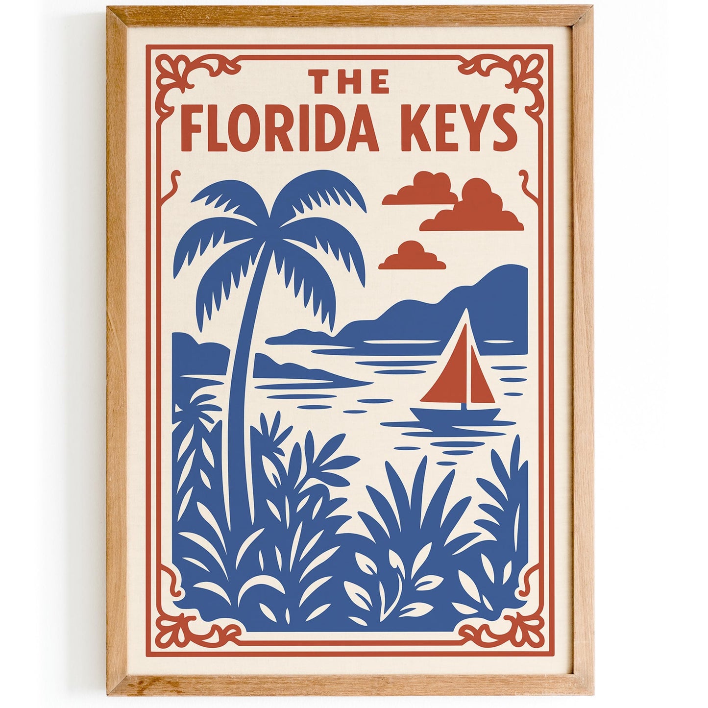 The Florida Keys - Tropical Landscape Wall Art Print