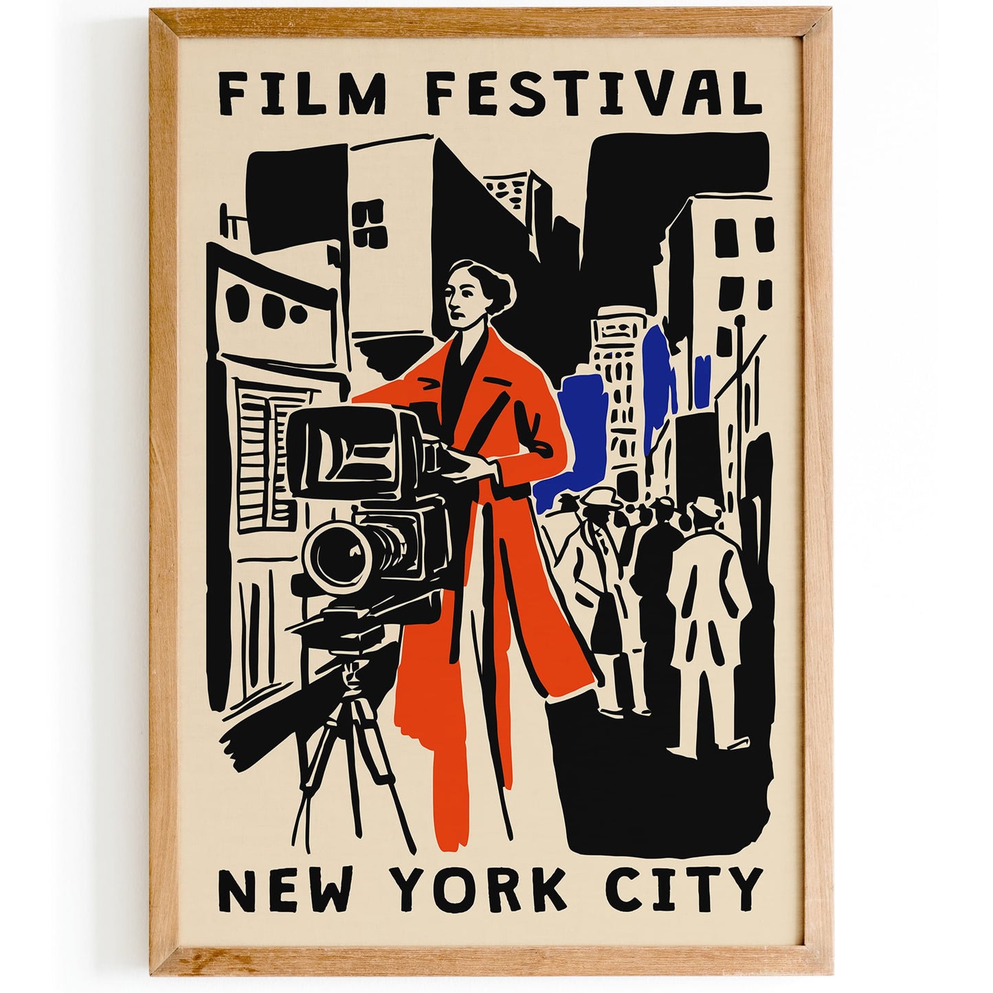 New York Film Festival Poster – Retro Design