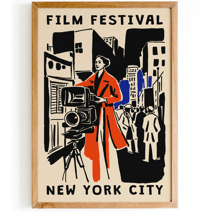 New York Film Festival Poster – Retro Design