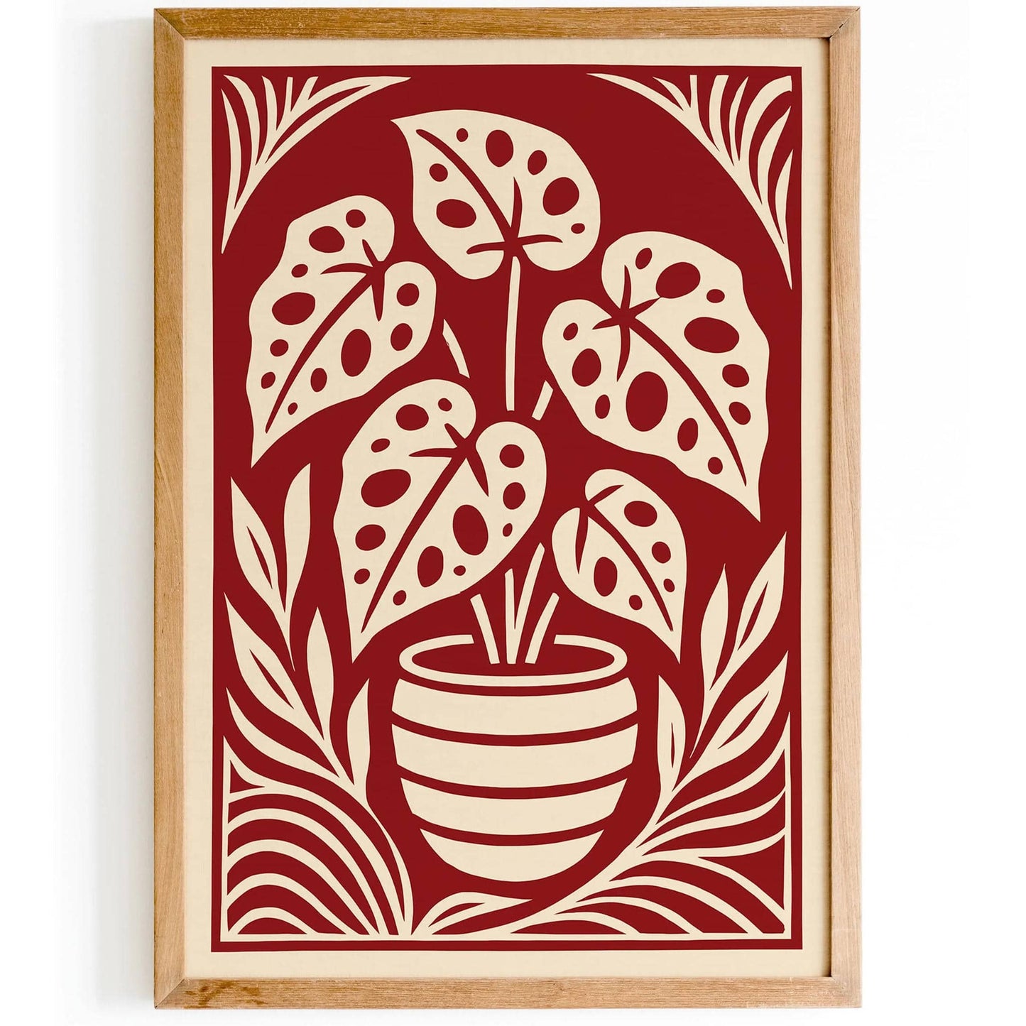 Begonia Maculata Floral Art Print