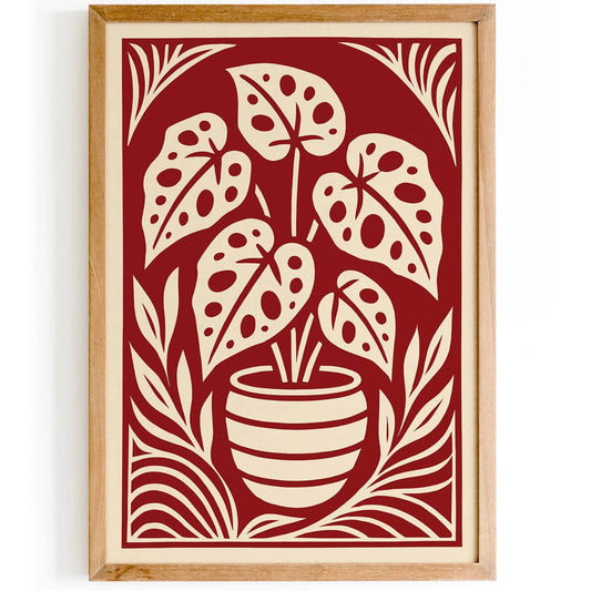 Begonia Maculata Floral Art Print