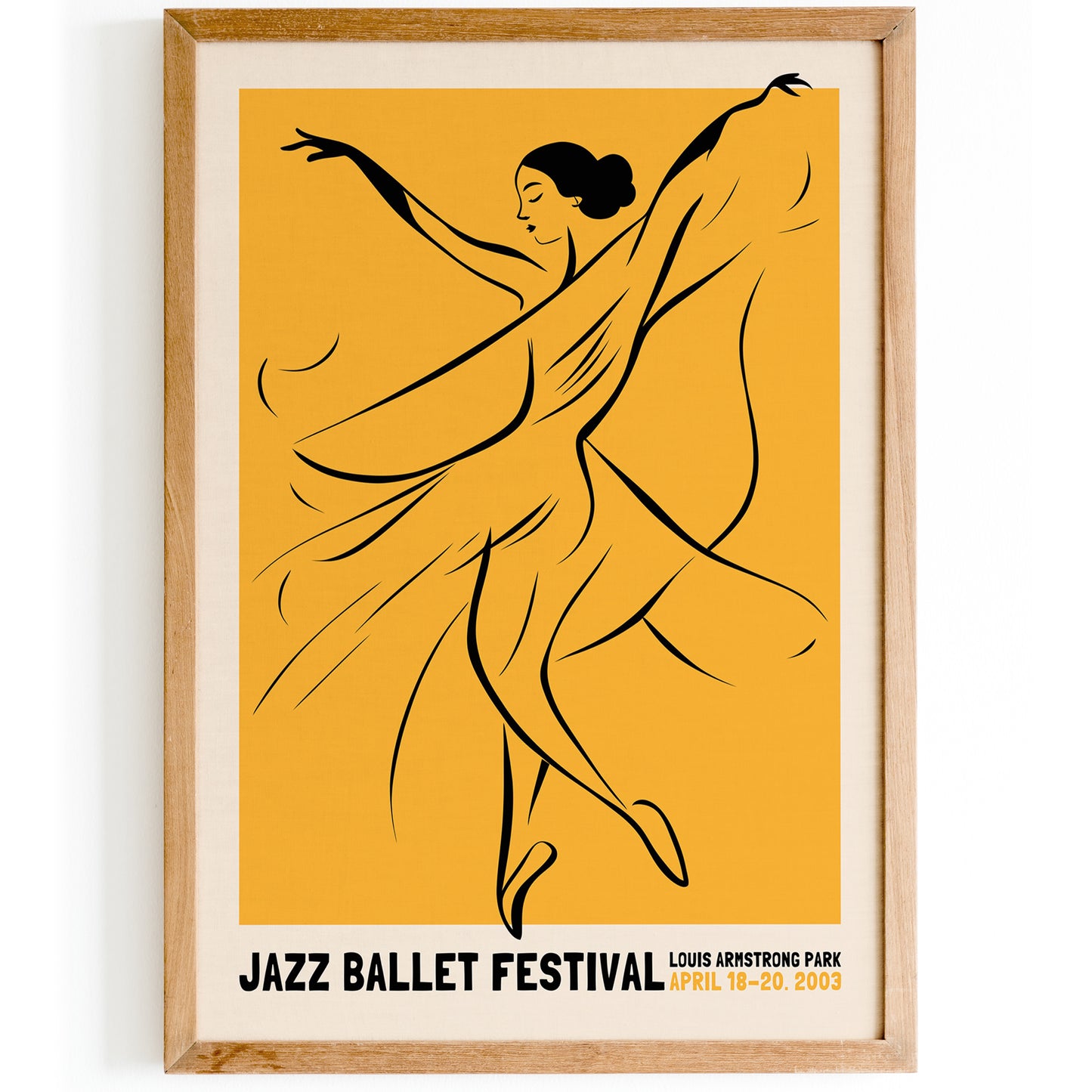 Jazz Ballet Festival 2003 Yellow Poster